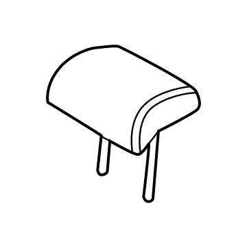 Hyundai 89705-R6210-MON Rear Seat Center Headrest Assembly 89705-R6210-MON Hyundai Rear Seat Center Headrest Assembly Illustration 1 of 1
