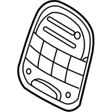 Hyundai 89380-4D110-CS Rear Seat Back Garnish 89380-4D110-CS Hyundai Rear Seat Back Garnish Illustration 1 of 1