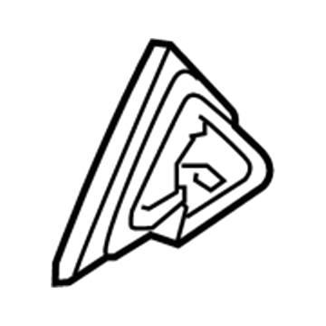 Hyundai 83830-D3000 Moulding Assembly-Rear Door Delta,LH 83830-D3000 Hyundai Moulding Assembly-Rear Door Delta,LH Illustration 1 of 1