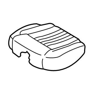 Hyundai 89260-D2710-NNQ Rear Seat Cushion Covering Right Hand 89260-D2710-NNQ Hyundai Rear Seat Cushion Covering Right Hand Illustration 1 of 1