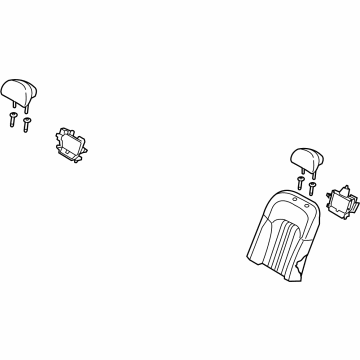 Hyundai 89300-D2NF0-VN5 Rear Seat Back Assembly Left Hand 89300-D2NF0-VN5 Hyundai Rear Seat Back Assembly Left Hand Illustration 1 of 1