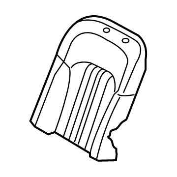 Hyundai 89360-D2430-NNQ Rear Seat Back Cover Left Hand 89360-D2430-NNQ Hyundai Rear Seat Back Cover Left Hand Illustration 1 of 1