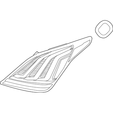 92402-D2010 Hyundai Rear Combination Lamp Assembly Right Hand Illustration 1 of 1