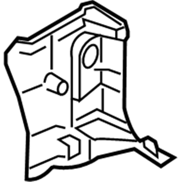 Hyundai 85824-4D000-CS Cowl Side Trim Assembly Right Hand 85824-4D000-CS Hyundai Cowl Side Trim Assembly Right Hand Illustration 1 of 1