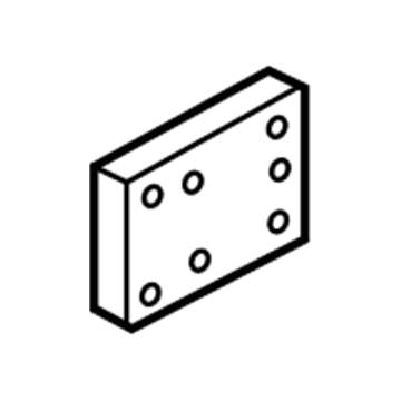 Hyundai 82393-1M210 Pad-Front Door Side Impact,LH 82393-1M210 Hyundai Pad-Front Door Side Impact,LH Illustration 1 of 1
