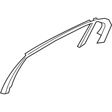 83910-D2010-NNB Hyundai Cover Assembly-Rear Door Frame Inner,LH Illustration 1 of 1