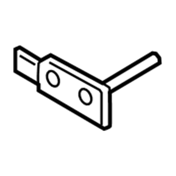 Hyundai 86642-C2100 Rear Bumper Stay Right Hand 86642-C2100 Hyundai Rear Bumper Stay Right Hand Illustration 1 of 1