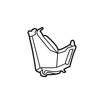 Hyundai 86544-N9GA0 Front Bumper Air Duct Right Hand 86544-N9GA0 Hyundai Front Bumper Air Duct Right Hand Illustration 1 of 1