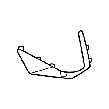 Hyundai 86594-N9GA0-EB Front Bumper Moulding Right Hand 86594-N9GA0-EB Hyundai Front Bumper Moulding Right Hand Illustration 1 of 1