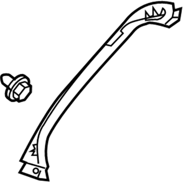 Hyundai 81740-2E000-J9 Tail Gate Frame Side Trim Assembly 81740-2E000-J9 Hyundai Tail Gate Frame Side Trim Assembly Illustration 1 of 1