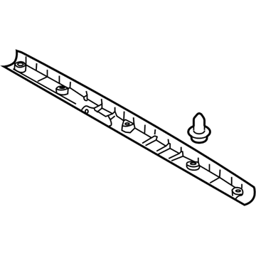 Hyundai 81760-2E000-GF Tail Gate Upper Trim Assembly 81760-2E000-GF Hyundai Tail Gate Upper Trim Assembly Illustration 1 of 1