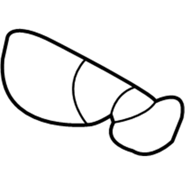 Hyundai 87766-4D000 Deflector-Rear,RH 87766-4D000 Hyundai Deflector-Rear,RH Illustration 1 of 1