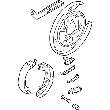 Hyundai 58270-2S000 Rear Parking Brake Assembly Right Hand 58270-2S000 Hyundai Rear Parking Brake Assembly Right Hand Illustration 1 of 1