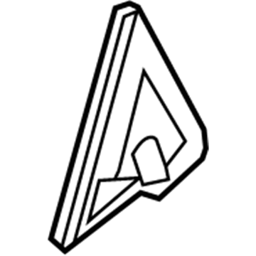 83830-A5000 Hyundai Moulding Assembly-Rear Door Delta,LH Illustration 1 of 1