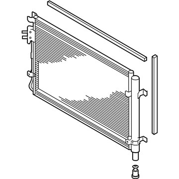 97606-K2000 Hyundai Cooler Condenser Assembly Illustration 1 of 1