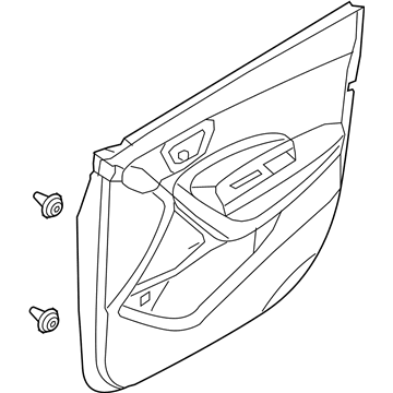Hyundai 82307-4Z020-VYN Front Door Trim Panel Assembly Left Hand 82307-4Z020-VYN Hyundai Front Door Trim Panel Assembly Left Hand Illustration 1 of 1