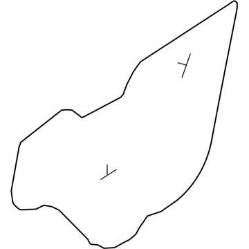 Hyundai 82391-J0010 Front Door Trim Seal Left Hand 82391-J0010 Hyundai Front Door Trim Seal Left Hand Illustration 1 of 1