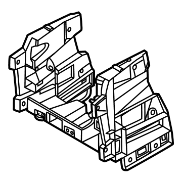 846F4-PI000 Hyundai BRACKET-RR CONSOLE MTG Illustration 1 of 1