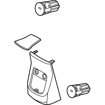 Hyundai 84640-PI000-NNB Rear Console Cover Assembly 84640-PI000-NNB Hyundai Rear Console Cover Assembly Illustration 1 of 1