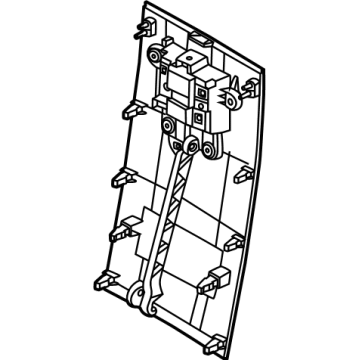 Hyundai 846F1-PI000-NNB COVER ASSY-FR CONSOLE UPR 846F1-PI000-NNB Hyundai COVER ASSY-FR CONSOLE UPR Illustration 1 of 1