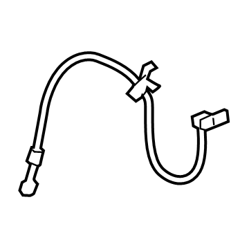 58738-S1000 Hyundai Rear Wheel Hose Right Hand Illustration 1 of 1