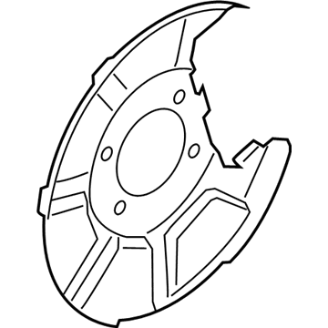 58245-S1000 Hyundai Dust Cover Rear Right Hand Illustration 1 of 1