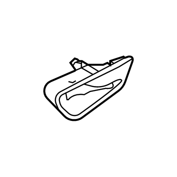 83611-AA000-4X Hyundai Housing-RR Dr I/S Handle LH Illustration 1 of 1