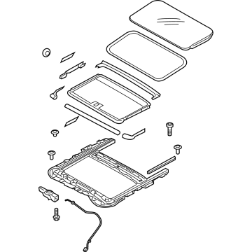 81600-D2010-NBD Hyundai Sunroof Assembly Illustration 1 of 1