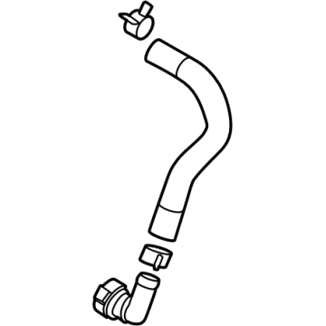 Hyundai 254R4-P7000 HOSE ASSY-RESERVOIR INLET 254R4-P7000 Hyundai HOSE ASSY-RESERVOIR INLET Illustration 1 of 1