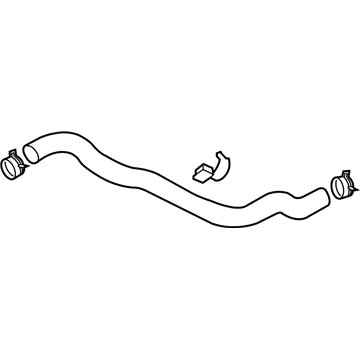 25411-2W500 Hyundai Radiator Inlet Hose Illustration 1 of 1