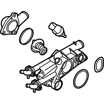 25600-2GGA0 Hyundai Coolant Temperature Control Assembly Illustration 1 of 1