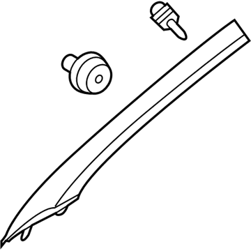 Hyundai 85820-C2000-ZPP Front Pillar Trim Assembly Right Hand 85820-C2000-ZPP Hyundai Front Pillar Trim Assembly Right Hand Illustration 1 of 1