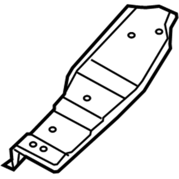 65635-G2000 Hyundai Extension-Rear Floor INTERM Cross,LH Illustration 1 of 1