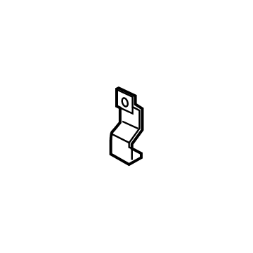 86635-D2500 Hyundai Bracket-RR Bumper,LWR Illustration 1 of 1