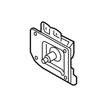86642-D2500 Hyundai Stay-RR Bumper RH Illustration 1 of 1