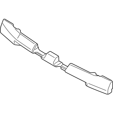 86620-D2500 Hyundai Rear Bumper Energy Absorber Illustration 1 of 1