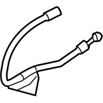 Hyundai 58737-1G300 Rear Wheel Hose Left Hand 58737-1G300 Hyundai Rear Wheel Hose Left Hand Illustration 1 of 1