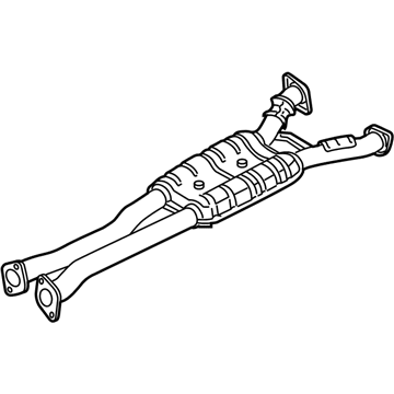 Hyundai 28650-B1140 Center Muffler Assembly 28650-B1140 Hyundai Center Muffler Assembly Illustration 1 of 1