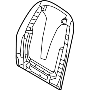 Hyundai 88490-A5500-RY Cover Assembly-Front Back(Passenger) 88490-A5500-RY Hyundai Cover Assembly-Front Back(Passenger) Illustration 1 of 1