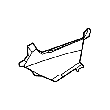 Hyundai 86544-IB000 Front Bumper Air Duct Right Hand 86544-IB000 Hyundai Front Bumper Air Duct Right Hand Illustration 1 of 1
