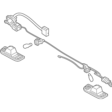 92501-S1010 Hyundai License Plate Lamp Assembly Illustration 1 of 1