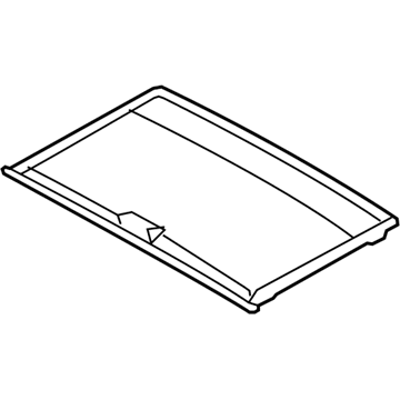 81666-2M000-X6 Hyundai Sunroof Sunshade Assembly Illustration 1 of 1