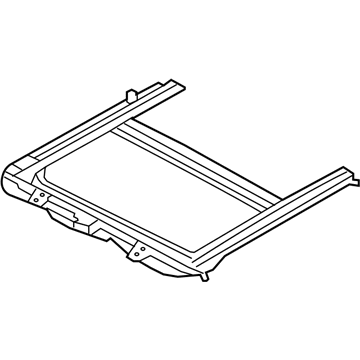 81620-2M000 Hyundai Sunroof Frame Assembly Illustration 1 of 1