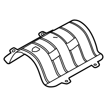 28793-BE100 Hyundai PNL-HEAT PROTECTOR CTR Illustration 1 of 1