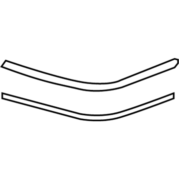 86582-3L201 Hyundai Moulding Assembly-Front Bumper,RH Illustration 1 of 1
