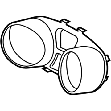 Hyundai 94360-3X000 Cluster Glass & Bezel Assembly 94360-3X000 Hyundai Cluster Glass & Bezel Assembly Illustration 1 of 1