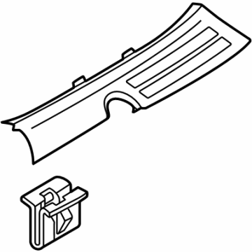Hyundai 85875-R6000-NNB Trim Assembly Rear Door Scuff Left Hand 85875-R6000-NNB Hyundai Trim Assembly Rear Door Scuff Left Hand Illustration 1 of 1