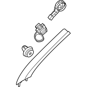 Hyundai 85810-R6000-YSY Front Pillar Trim Assembly Left Hand 85810-R6000-YSY Hyundai Front Pillar Trim Assembly Left Hand Illustration 1 of 1