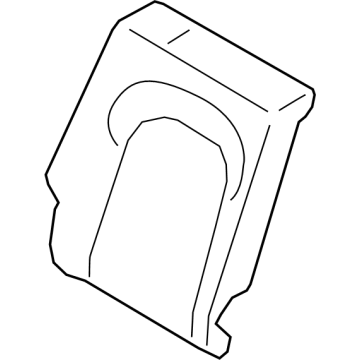 89450-BE000 Hyundai Rear Seat Back Pad Assembly Right Hand Illustration 1 of 1