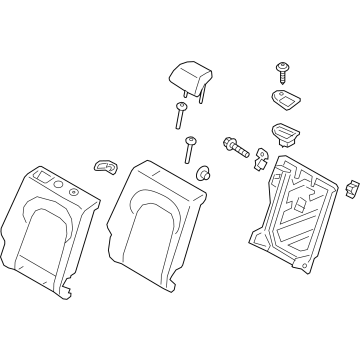 89400-BE040-S2Y Hyundai Rear Seat Back Assembly Right Hand Illustration 1 of 1